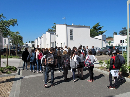 Visite du Parc Chabaud à Agen avec des lycéens © CAUE 47