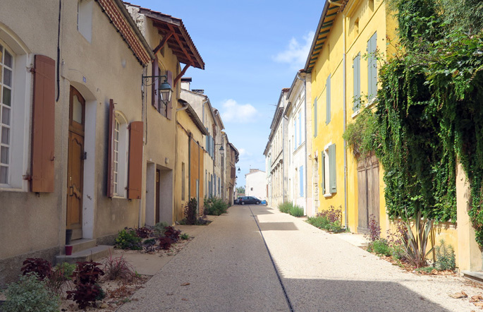 Exemple de frontage à Casteljaloux © CAUE 47
