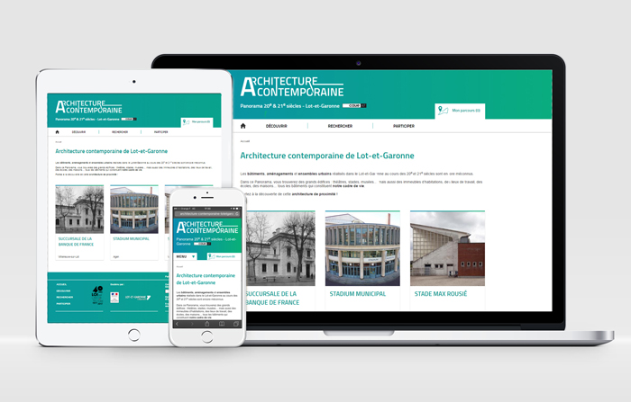 Site web Panorama de l'architecture contemporaine - CAUE 47 