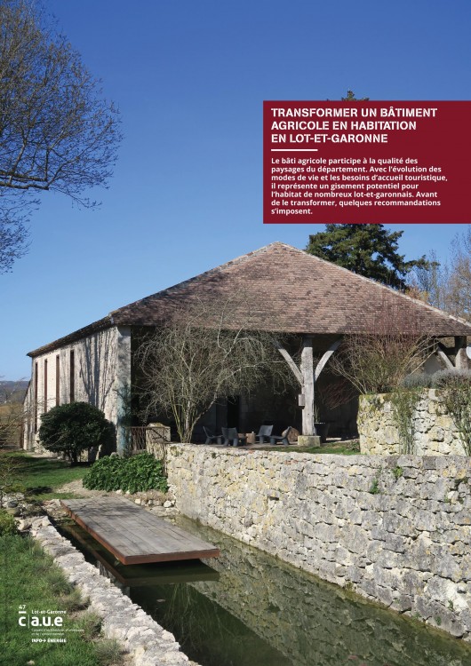 Transformer un bâtiment agricole en habitation en Lot-et-Garonne - CAUE47