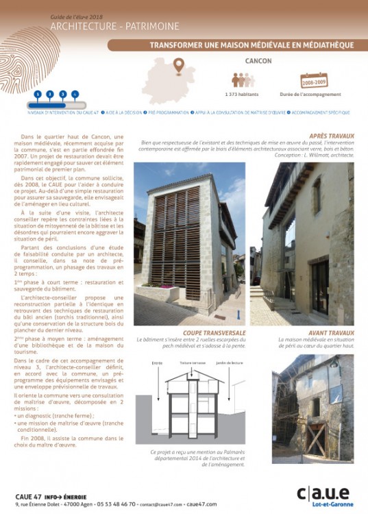 Fiche architecture patrimoine - Guide de l'élu.e CAUE 47